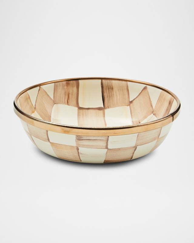 Mocha Check Relish Dish